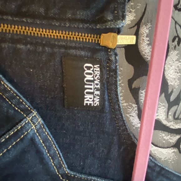 Authentic Versace Couture jean dress, size 4-6 US - Picture 7 of 13